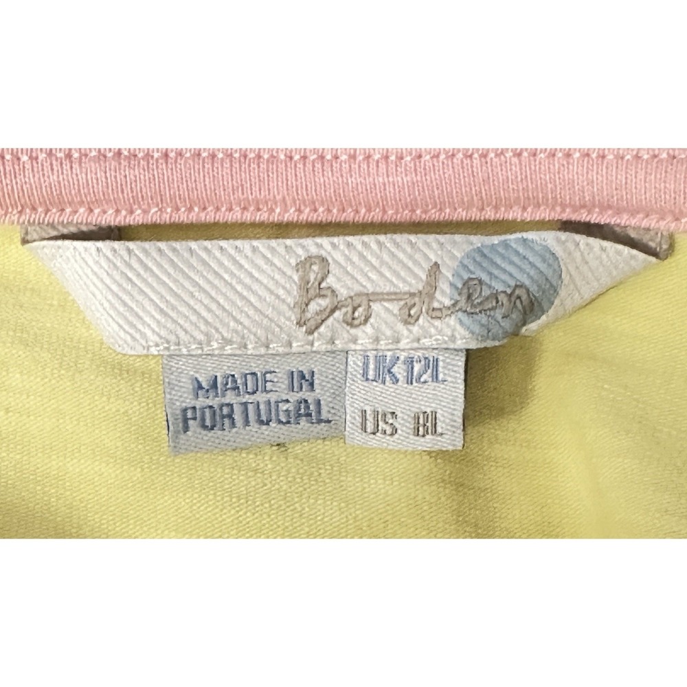BODEN Cerys Dress sz 8 Long butter yellow cotton pull on t-shirt dress - Picture 7 of 9